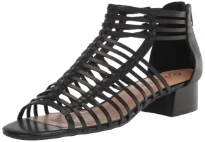 Bella Vita Women's Holden Block Heel Heeled Sandal, Black Leather, 9.5 X-Wide