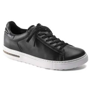 Bend Low, Natural Leather - Black leather sneaker