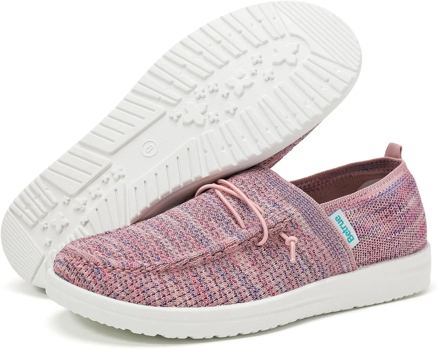 Betrue Lightweight Boat Shoes for Women, Womens Casual Loafers, Womens Slip On Deck Shoes, Breathable Canvas Walking Shoes for Women