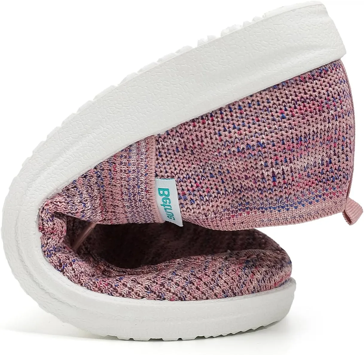 Betrue Lightweight Boat Shoes for Women, Womens Casual Loafers, Womens Slip On Deck Shoes, Breathable Canvas Walking Shoes for Women