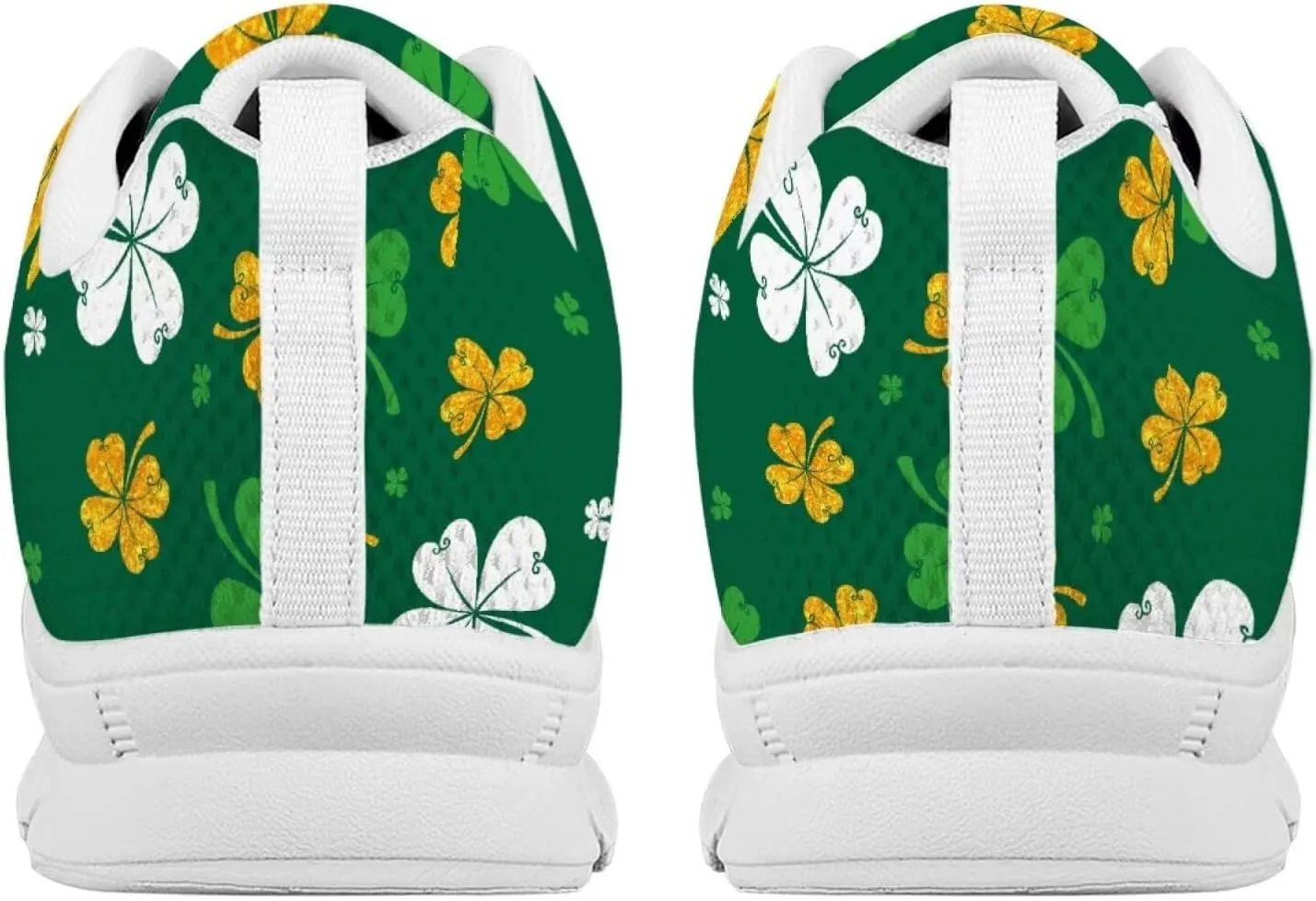 BIGCARJOB Women St Patrick Day Tennis Shoes Custom Design Face Sneakers Athletic Walking Shoes