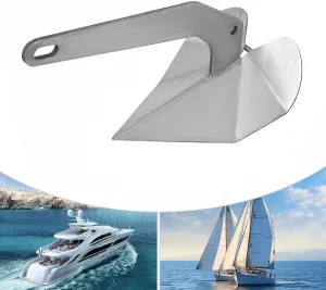 Boat Anchor, Anchor, Small Yacht Boat Anchor, Marine Stainless Steel 316 Wing Style Anchor for Boats, Boat Anchor 43/32/17/10/14/22/35/18lbs Anchor for Pontoon, Fishing Boats, Sport Boats, etc (18lbs)