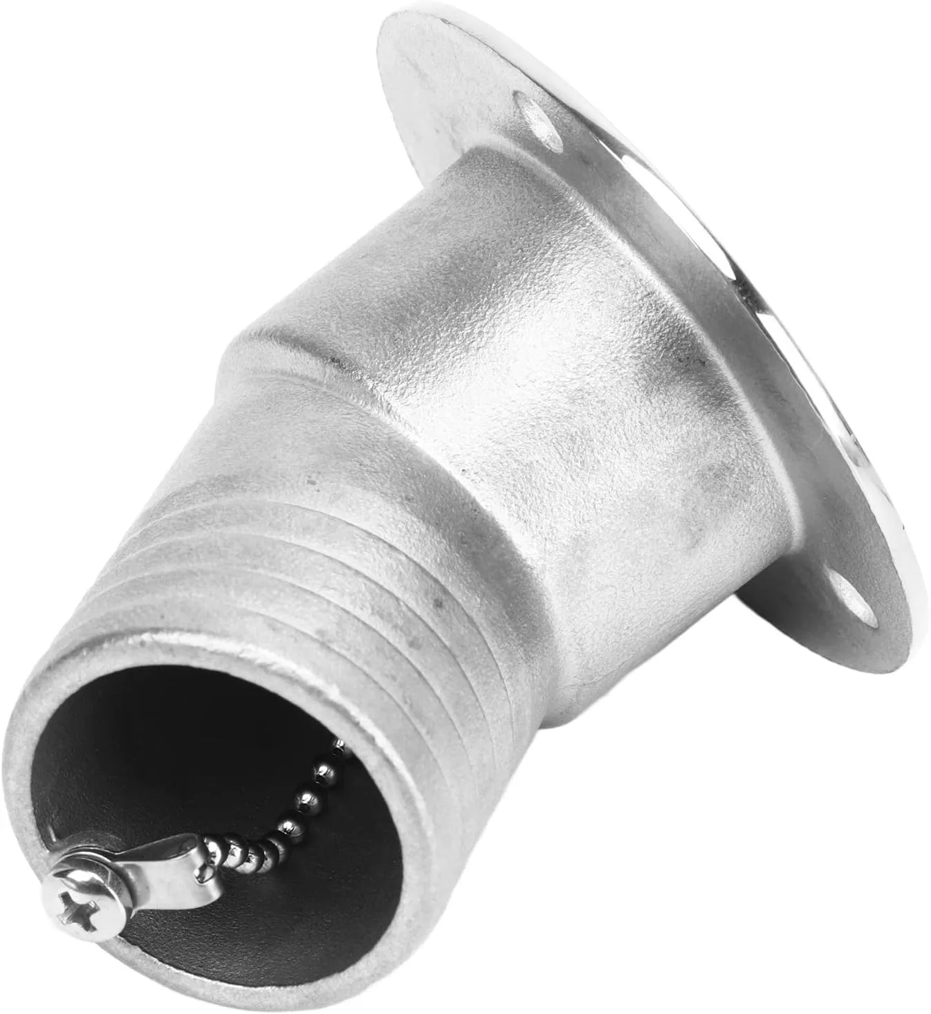 Boat Deck Filler, 45° 316 Stainless Steel 38mm Keyless Cap Marine Yacht Deck Fill (FUEL)