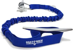Boat Lines & Dock Ties Bungee Boating Dock Ties, One Loop and Hook, Pack of Two, Made in USA (Blue, 36" with 1 Loop and 1 Hook)