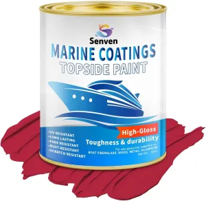 Boat Paint, 35 Oz, Gloss, Marine Paint, Boat Topside Wet Edge Bottom Enamel Paint, Marine Paint for Boats, Wood, Fiberglass, Aluminum, Metals, Oil-Based Epoxy Paint White Black Red Gray