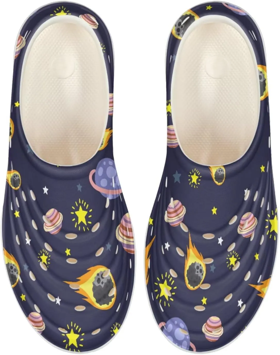 Boat Shoes, Cartoon Water Shoes for Kids, Slip On for Comfort and Style, Waterproof Garden Clogs Outdoors