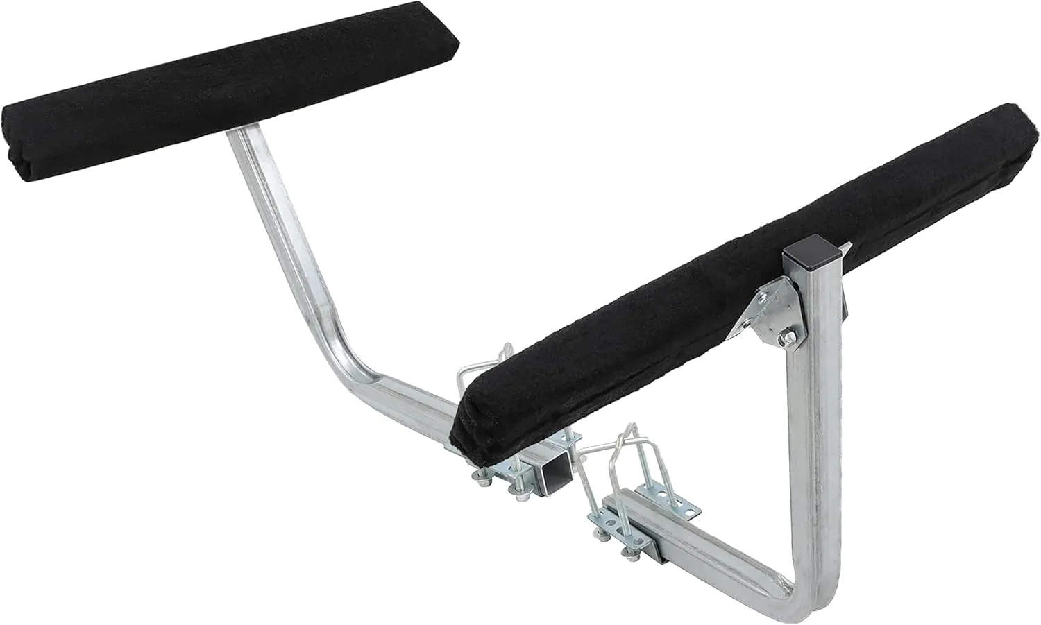 Boat Trailer Guides 2 Foot Bunk Boards Kit - 24 Inch Carpeted Guide On Tilting Side Bunks for High Beam, Box or C-Channel Trailers with Mounting Frames and Hardware
