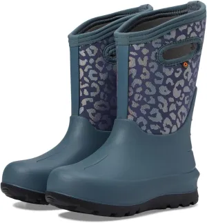 BOGS Unisex-Child Neo Classic Metallic Leopard (Toddler/Little Big Kid) Rain Boot