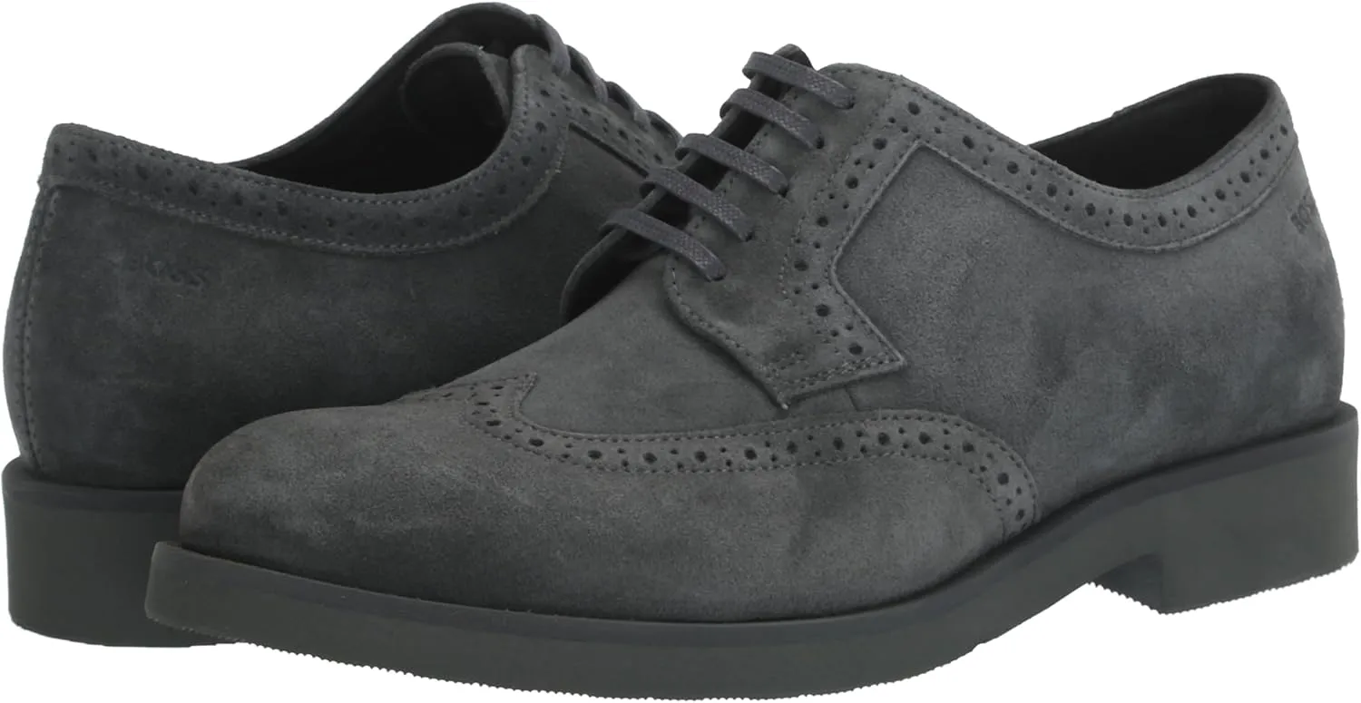 BOSS Men's Baird Suede Leather Derby Shoe Oxford