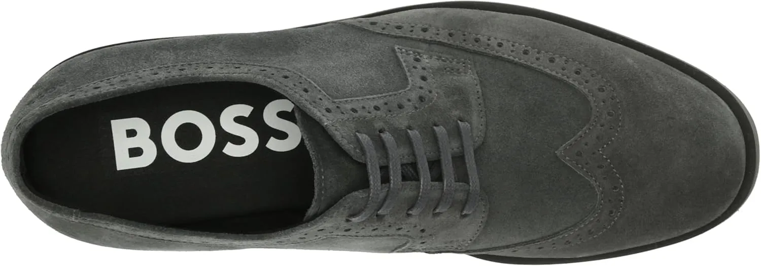 BOSS Men's Baird Suede Leather Derby Shoe Oxford