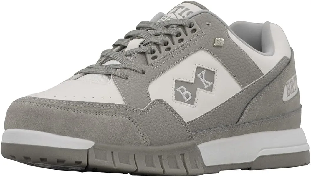 British Knights Men's Metros Sneaker, Grey/White, 13
