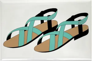CafePress Sandal Magnets Rectangle Magnet (100 pack)
