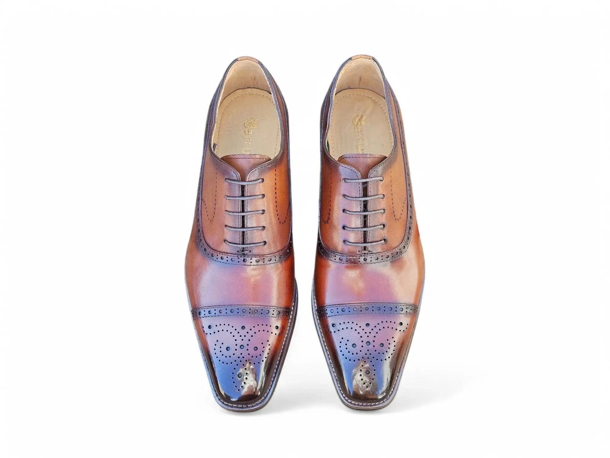 Cap Toe Lace-up in Leather Sole