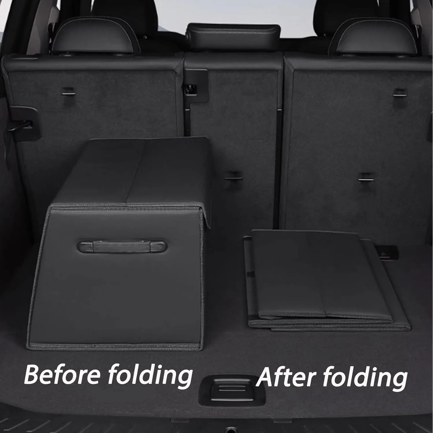 Car Boot Bag for Mitsubishi Outlander CW0 Invite/Intense/Instyle 2019 2020 2021 Anti Slip Robust Stable Car Boot Organiser,Waterproof Wear-Resistant Boot Tidy for Car,B5 56 * 37 * 30