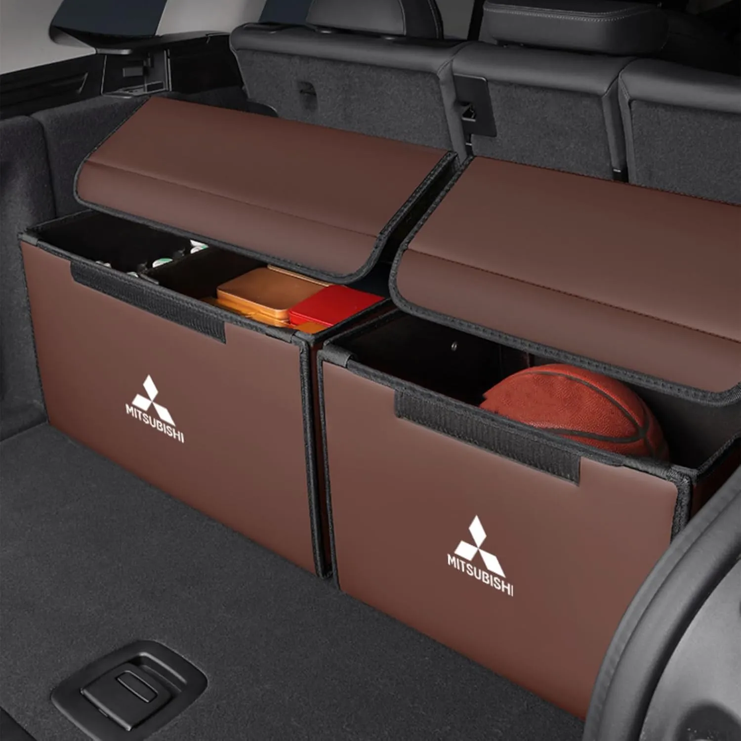 Car Boot Bag for Mitsubishi Outlander CW0 Invite/Intense/Instyle 2019 2020 2021 Anti Slip Robust Stable Car Boot Organiser,Waterproof Wear-Resistant Boot Tidy for Car,B5 56 * 37 * 30