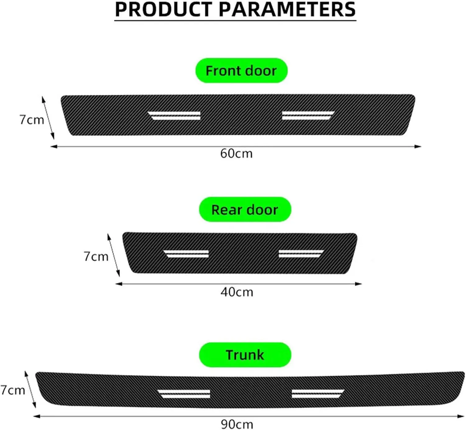 Car Door Sill Sticker Auto Door Threshold Protector Strip Accessories,for Mitsubishi Lancer 10 3 9 EV Outlander X ASX