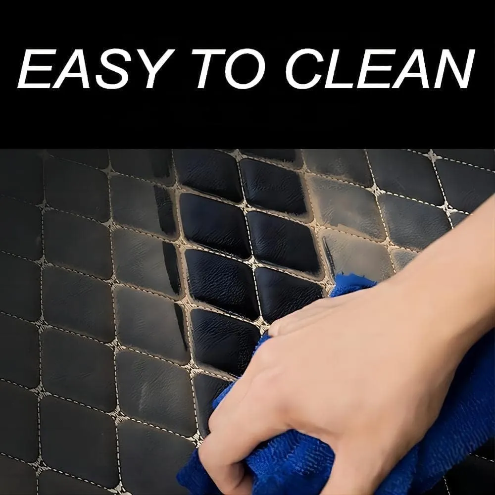Car Leather Boot Mats for Mitsubishi Mirage 2012-2022, All-Weather Boot Liner Waterproof Non-Slip Cargo Carpet Protective Mat,D