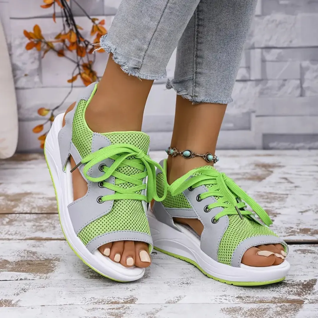 Cassandra | Sporty Sneaker Wedge Sandal