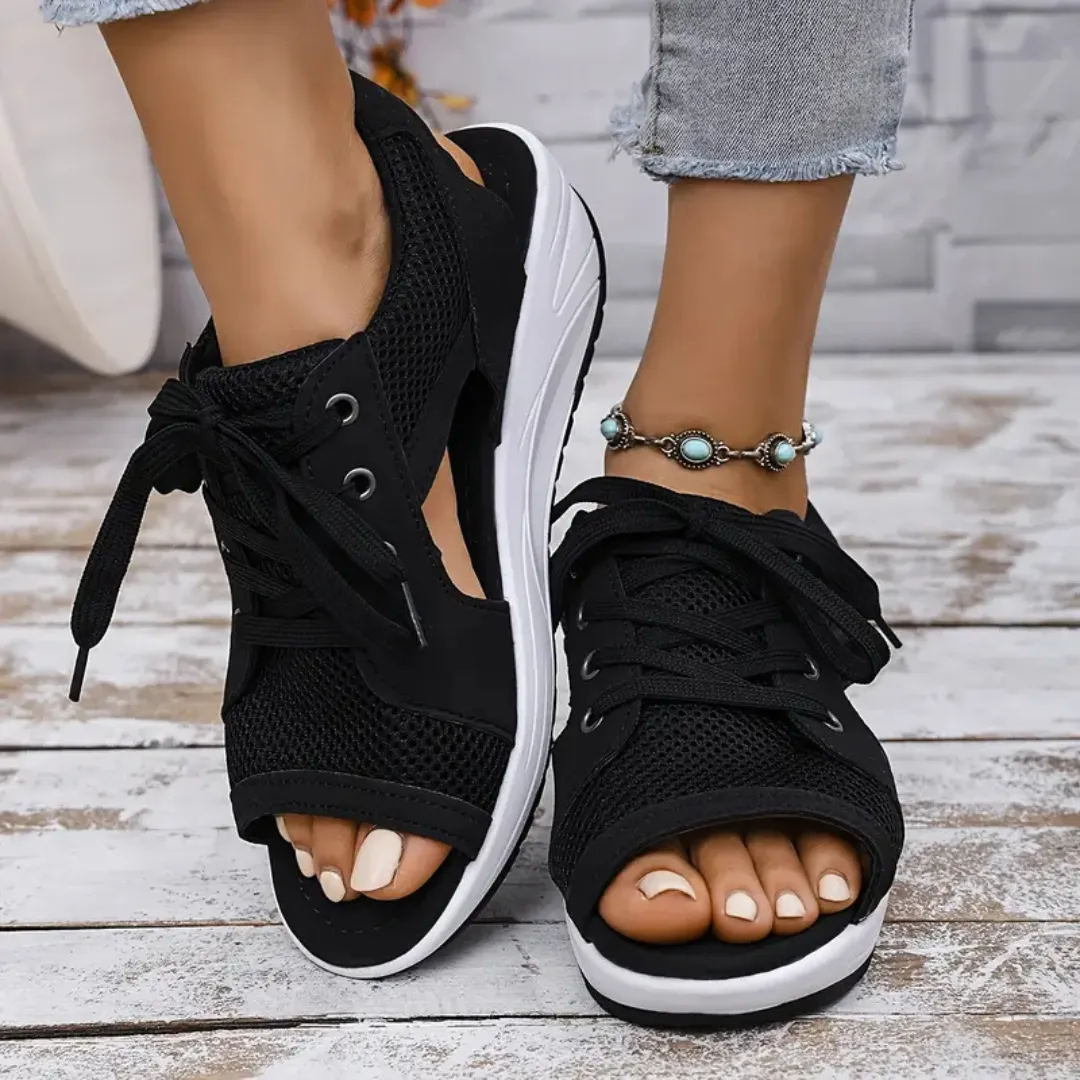 Cassandra | Sporty Sneaker Wedge Sandal