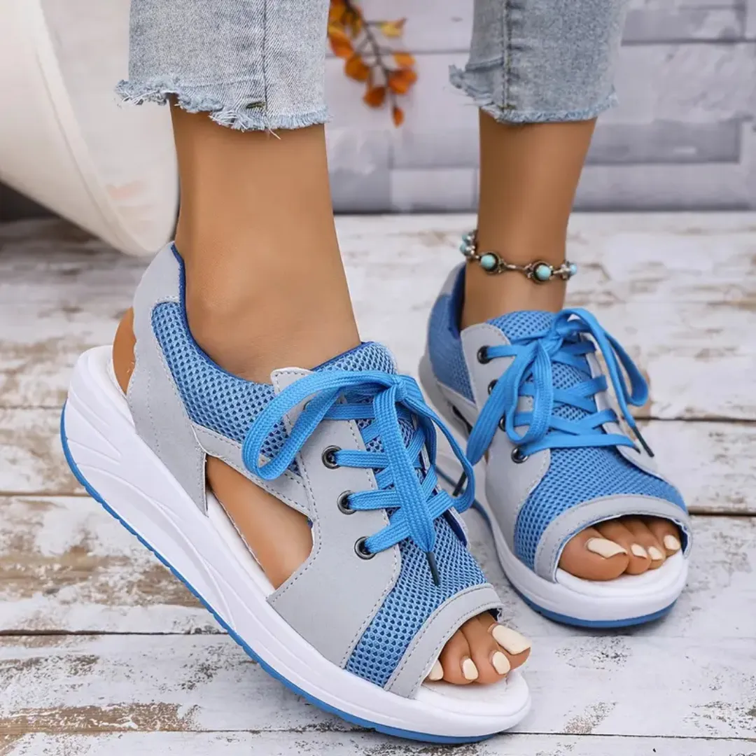 Cassandra | Sporty Sneaker Wedge Sandal