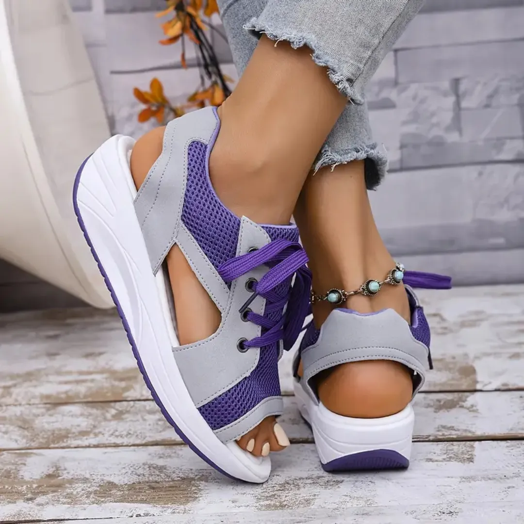 Cassandra | Sporty Sneaker Wedge Sandal