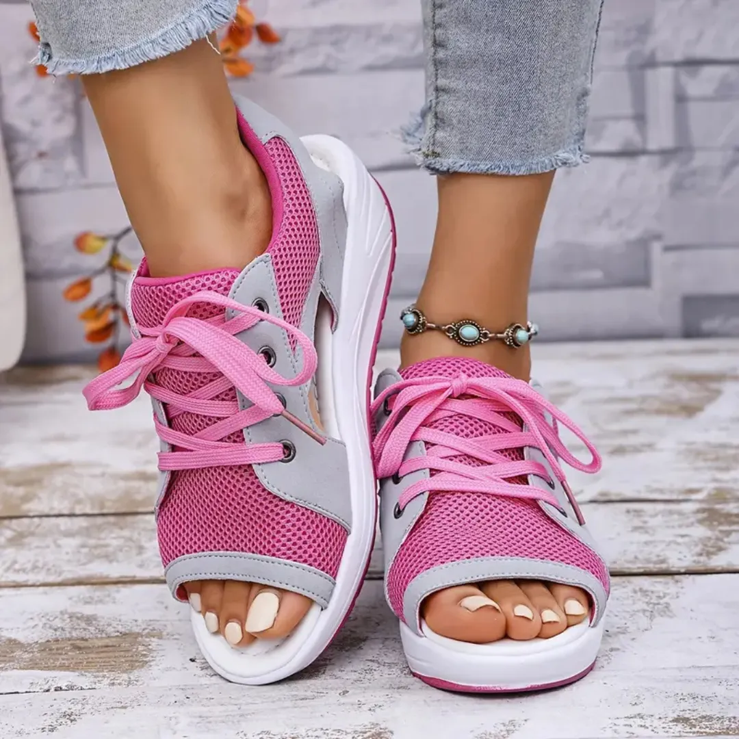Cassandra | Sporty Sneaker Wedge Sandal
