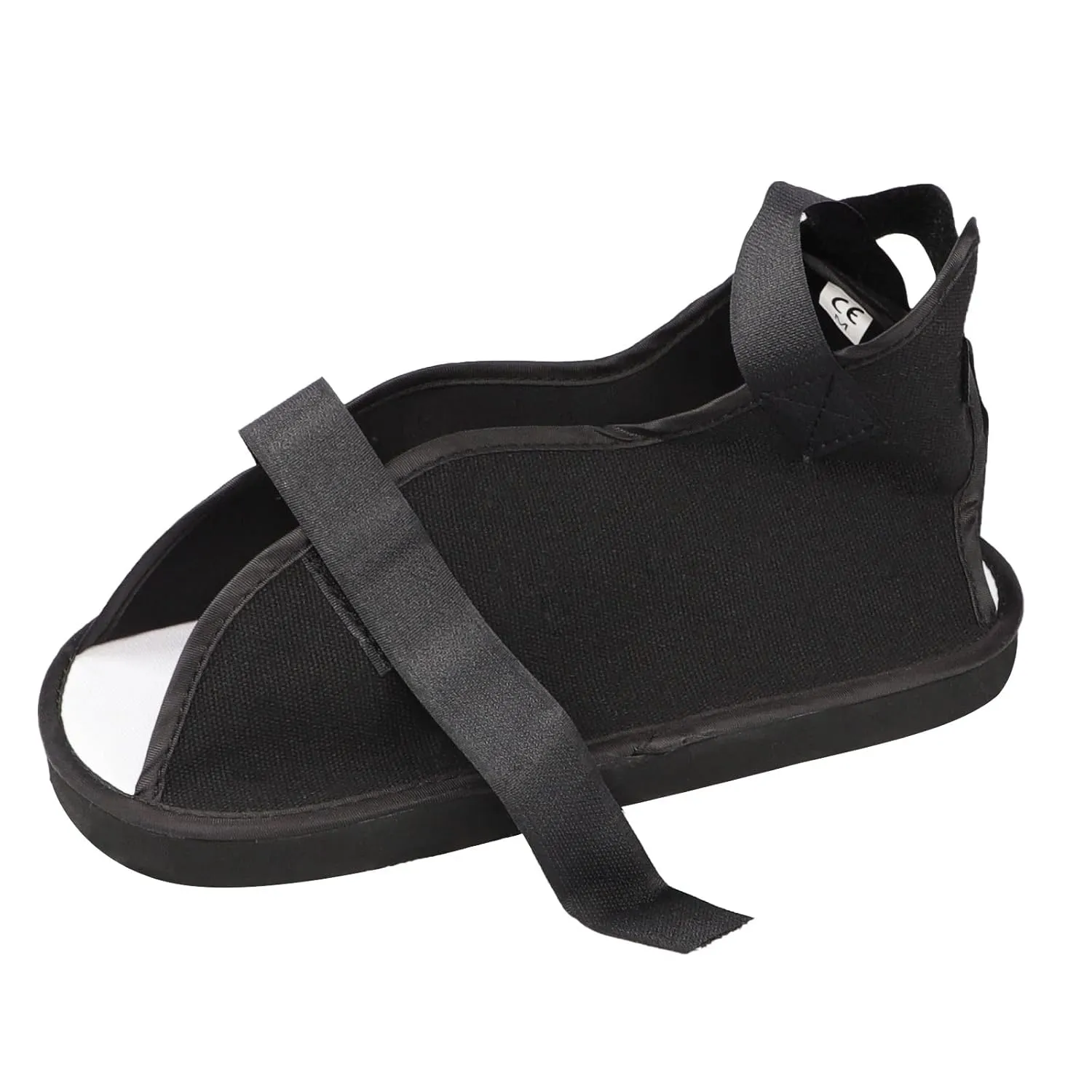 Cast Boot Rocker Open Toe Cast Boot Shoes Post Op Shoe Medical Walking Boot Adjustable Strap Orthopedic Recovery Cast Shoe for Post Surgery, Fractured Foot, Injured Toes Sprains Left Right Foot