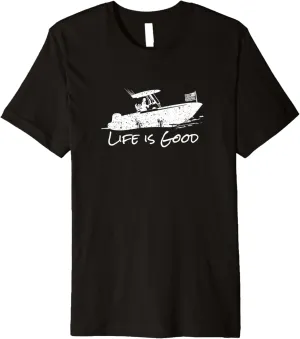 Center Console, Boating, Fishing Boat, Pontoon, TriToon Premium T-Shirt