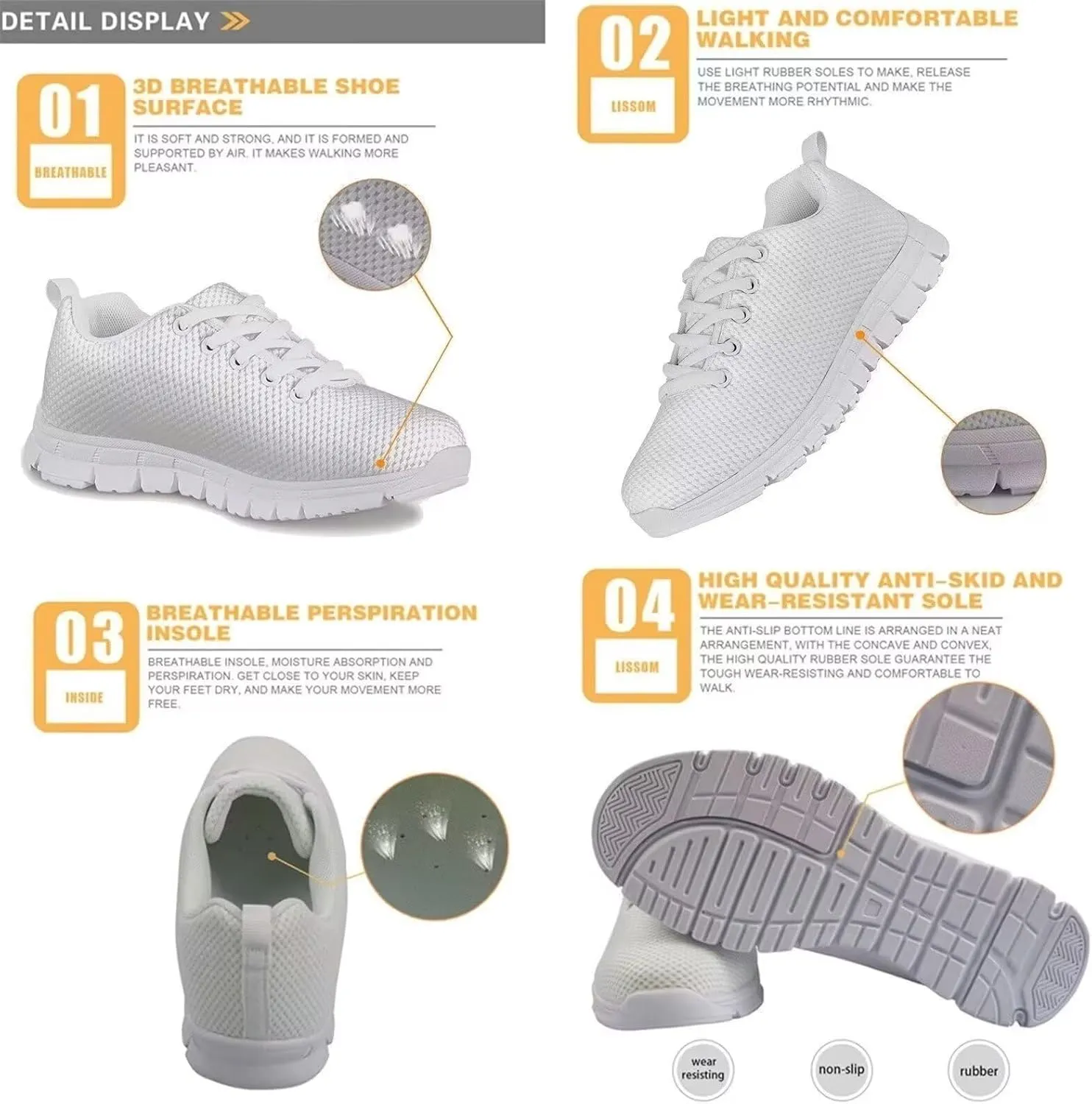 Children's Christmas Sneaker Soft Lightweight Athletic Hiking Shoes for Big Kids Breathable Lace-Up Non-Slip Walking Sneaker for Litter Kids US 11-5