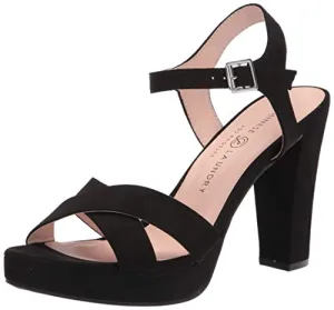 Chinese Laundry Women's Always Heeled Sandal, Black, 8