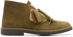 Clarks Men's Flat Oxford Boot, Olive Silk, 10