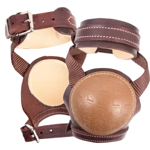Classic Equine Leather Skid Boots with Nylon