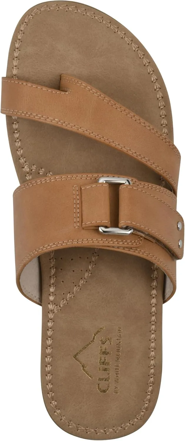 CLIFFS BY WHITE MOUNTAIN Women's Fancify Flat Sandal
