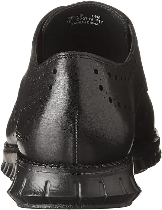 Closed Discounted delivery Oxford Holes/Black Zerogrand Sneaker Trustworthy service Black Lace-Up Wing Haan Cole Leather