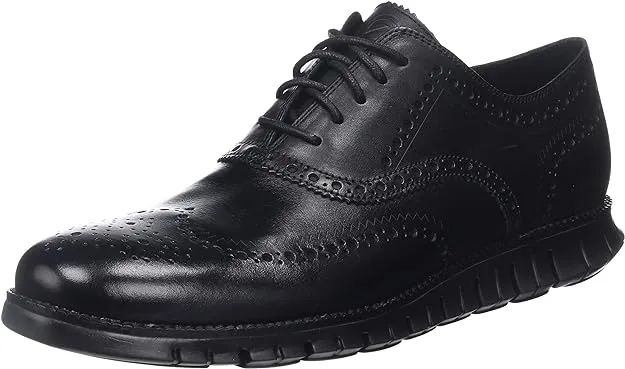 Closed Discounted delivery Oxford Holes/Black Zerogrand Sneaker Trustworthy service Black Lace-Up Wing Haan Cole Leather