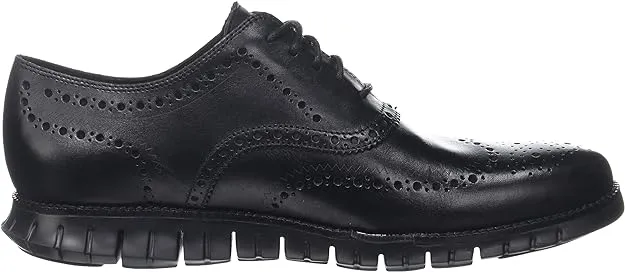 Closed Discounted delivery Oxford Holes/Black Zerogrand Sneaker Trustworthy service Black Lace-Up Wing Haan Cole Leather