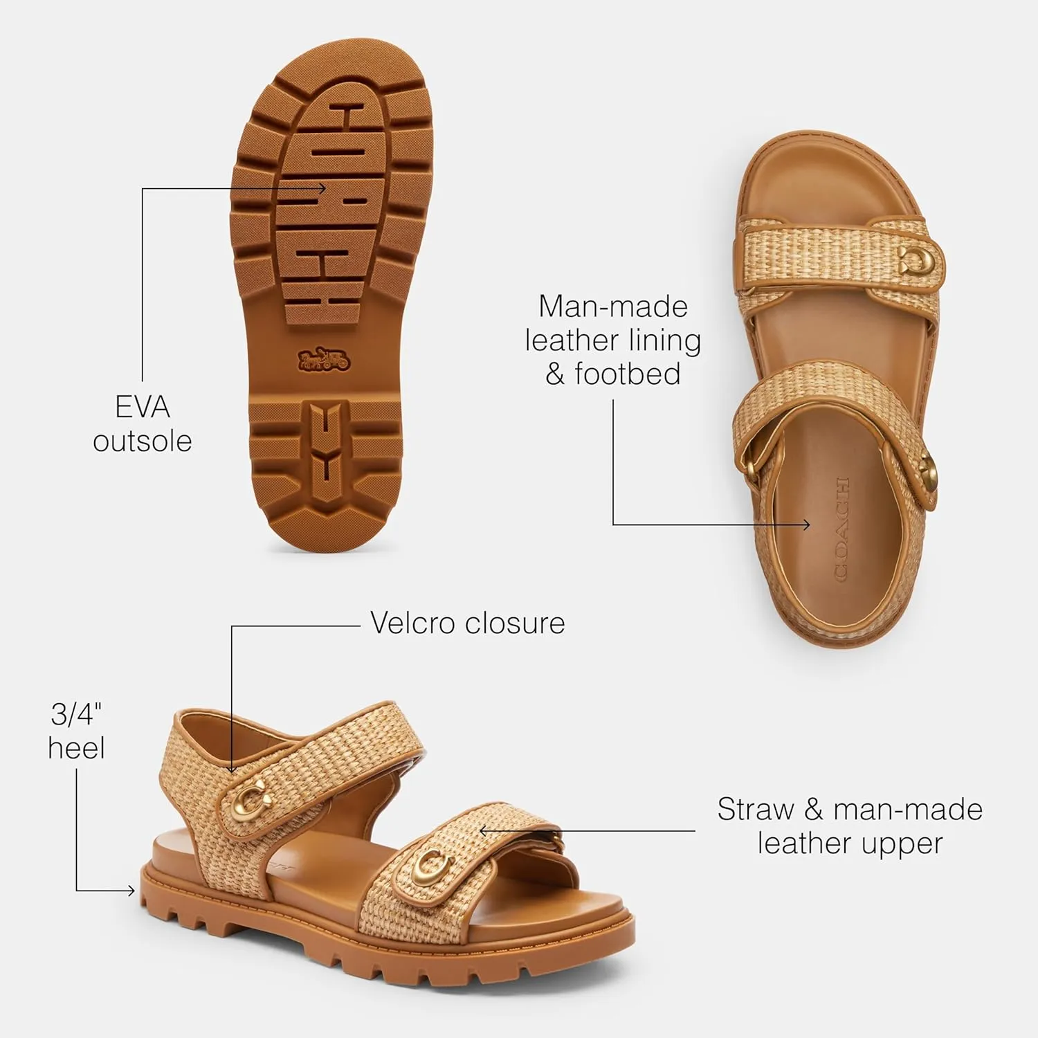 Coach Women's Brynn Sandal Flat