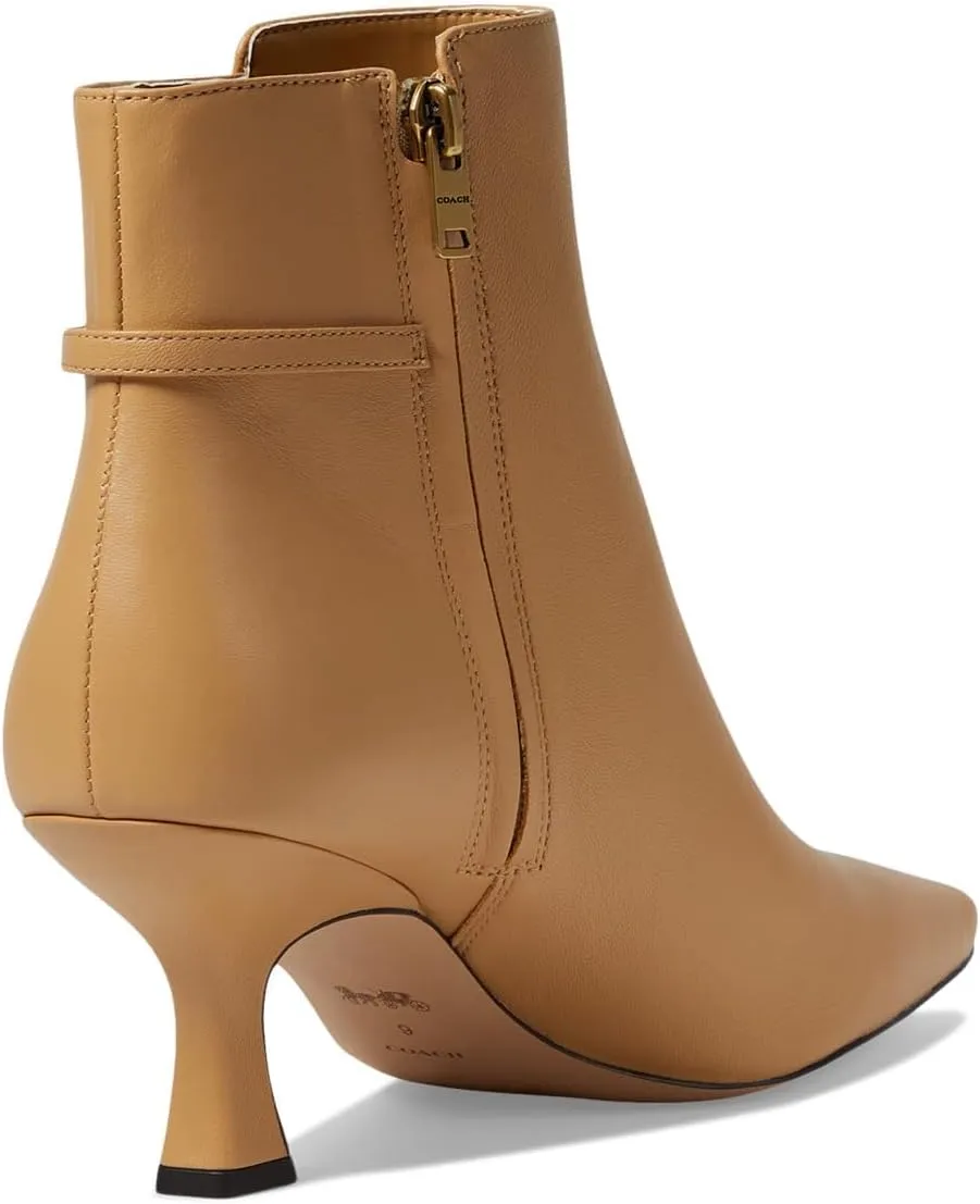 Coach Women's Rebecca Leather Bootie Ankle Boot