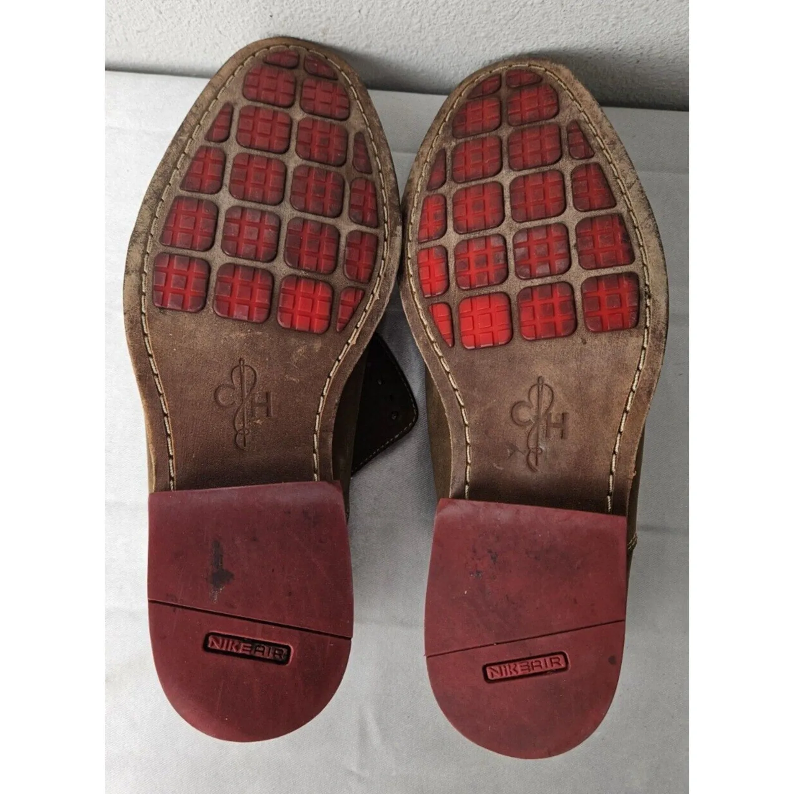 COLE HAAN Air Colton Casual Oxford Suede Leather Shoes Men's 8.5 Brown C08842