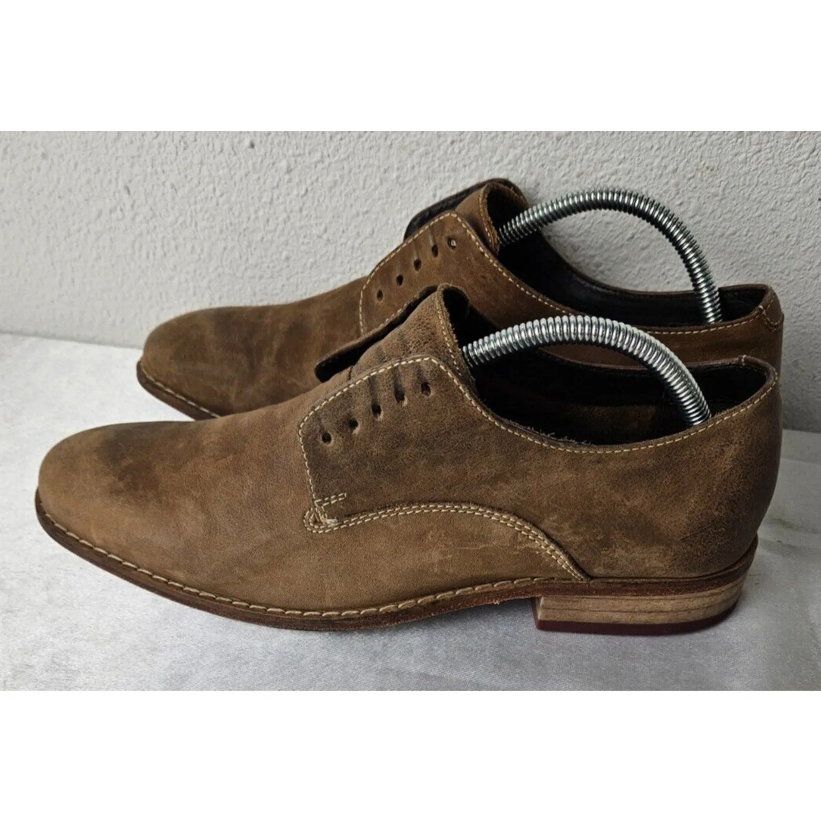 COLE HAAN Air Colton Casual Oxford Suede Leather Shoes Men's 8.5 Brown C08842