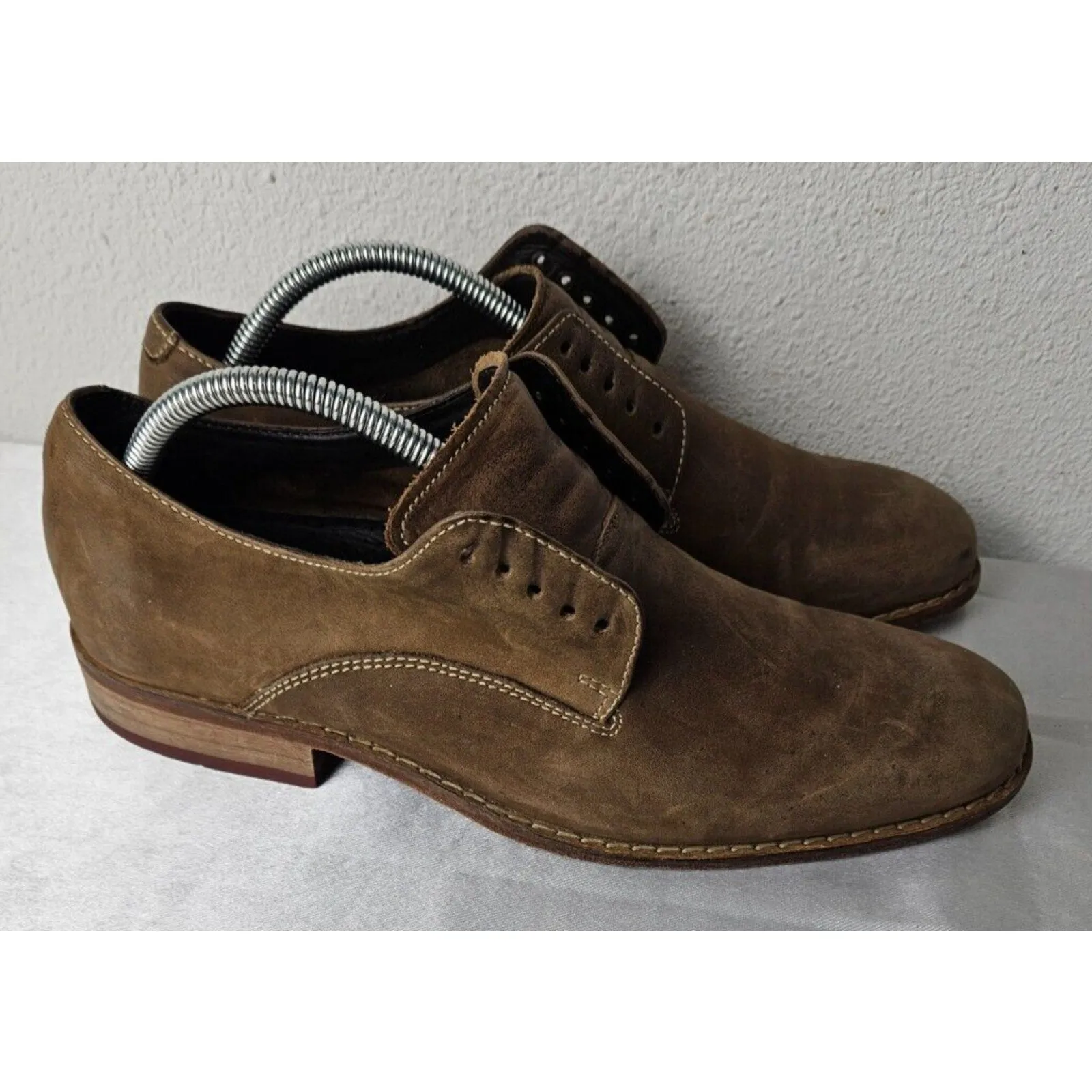 COLE HAAN Air Colton Casual Oxford Suede Leather Shoes Men's 8.5 Brown C08842