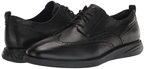 Cole Haan Men's GrandEvOlution Shortwing Oxford Black Black Leather C26306