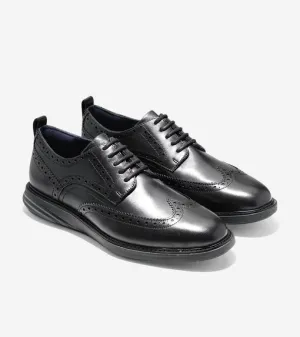 Cole Haan Men's GrandEvOlution Shortwing Oxford Black Black Leather C26306