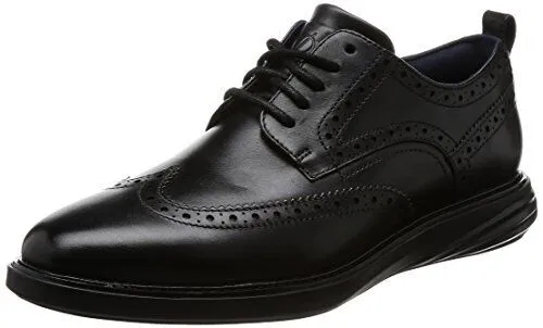 Cole Haan Men's GrandEvOlution Shortwing Oxford Black Black Leather C26306