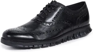 Cole Haan Men's Zerogrand Wing OX Leather Oxford, Closed Hole/Black, 7 Medium US