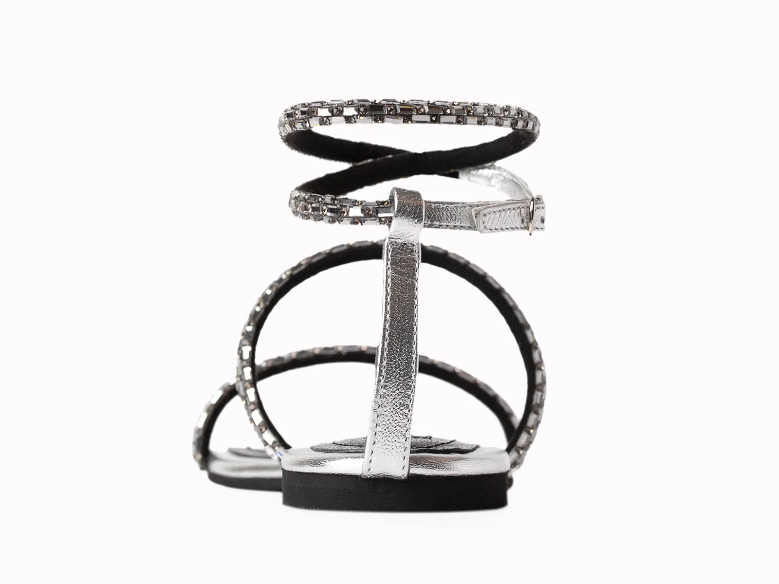Crystal Sandal Flat