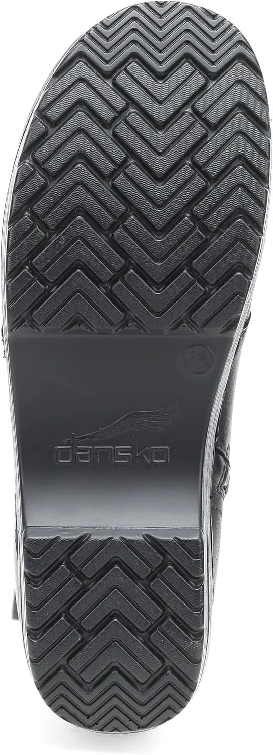 Dansko Sigourney Classic Stapled Clog in Lace-Up Boot Style for Women - Anti-Fatigue Rocker Bottom Promotes Forward Foot Motion