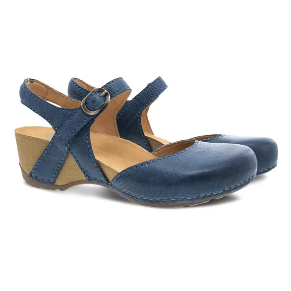Dansko Women's Tiffani Blue Milled Burnished 1710541600