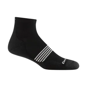 Darn Tough Vermont Men's Element Quarter Lightweight Running Sock - Black