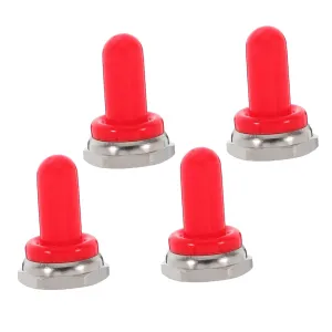 DECHOUS 4 Pack Silicone Toggle Switch Cover Cap Waterproof Protection Cap for Mini/Micro Position Switches Easy Install for Dashboard Electronics